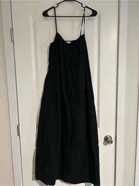 Time and Tru Black Spaghetti-Strap Maxi Dress